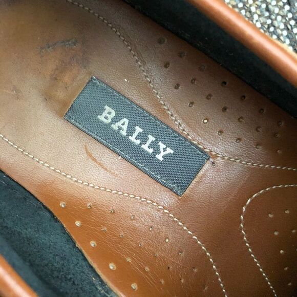 Bally 2 Tone Penny Loafers Mens Size 7 - Picture 6 of 8